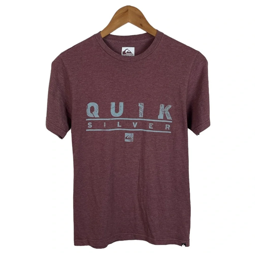 Ts763 Mens Quicksilver Surfing Brand Slim Fit Graphic T Shirt S